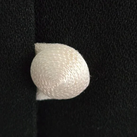 Vintage 1990's Liz Claiborne Black White Midi with Criss Cross Back, Sz 8 - Picture 4 of 9